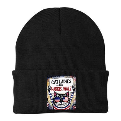 Harris Waltz 2024 Cat Ladies For Harris And Walz 2024 Premium Beanie