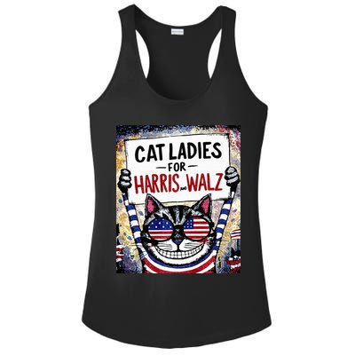 Harris Waltz 2024 Cat Ladies For Harris And Walz 2024 Premium Ladies PosiCharge Competitor Racerback Tank