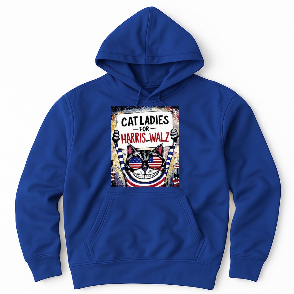 Harris Waltz 2024 Cat Ladies For Harris And Walz 2024 Premium Hoodie