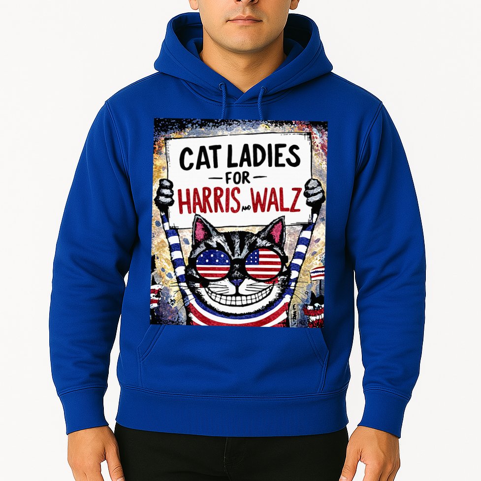 Harris Waltz 2024 Cat Ladies For Harris And Walz 2024 Premium Hoodie