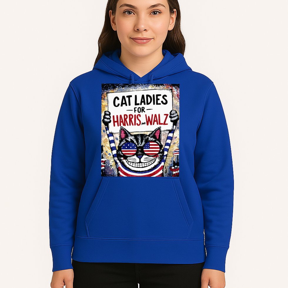 Harris Waltz 2024 Cat Ladies For Harris And Walz 2024 Premium Hoodie