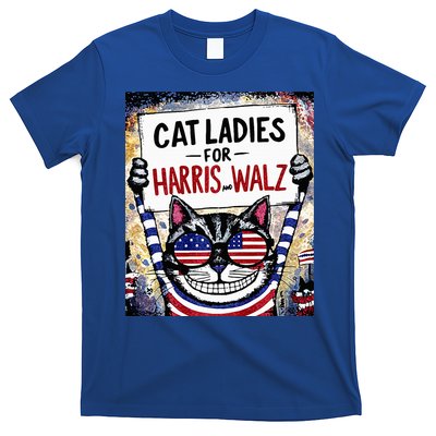 Harris Waltz 2024 Cat Ladies For Harris And Walz 2024 Premium T-Shirt