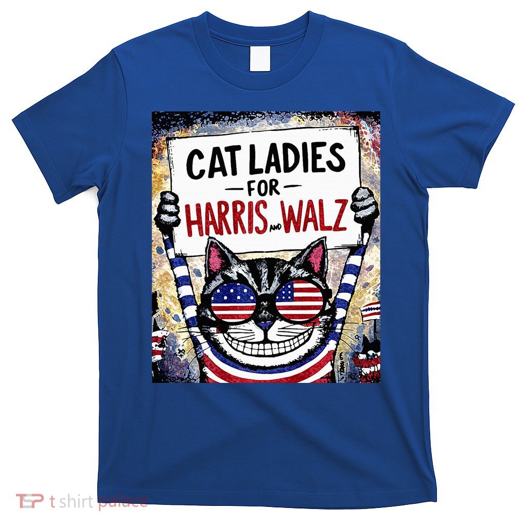 Harris Waltz 2024 Cat Ladies For Harris And Walz 2024 Premium T-Shirt