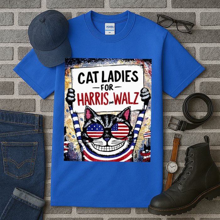 Harris Waltz 2024 Cat Ladies For Harris And Walz 2024 Premium Tall T-Shirt
