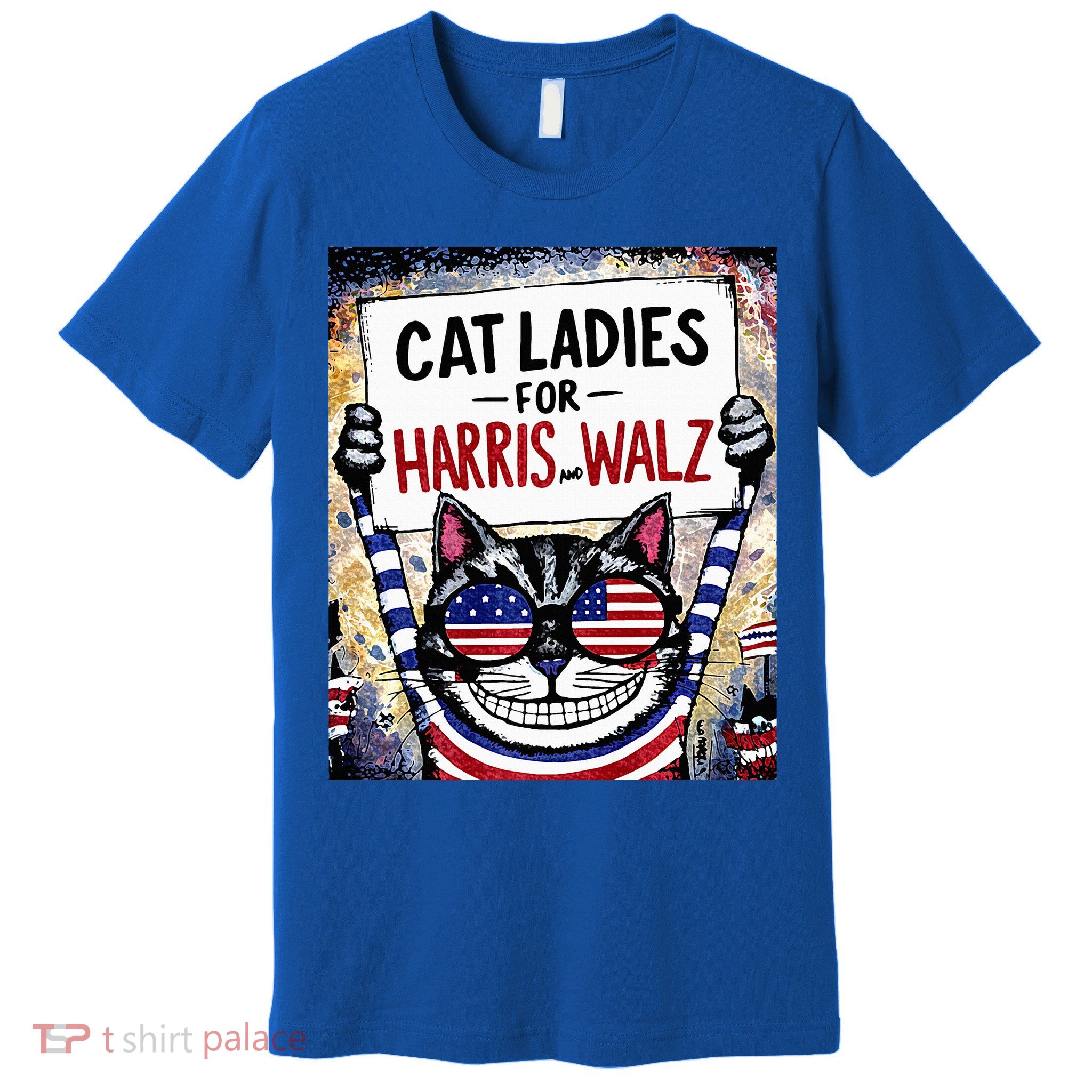 Harris Waltz 2024 Cat Ladies For Harris And Walz 2024 Premium Premium T-Shirt