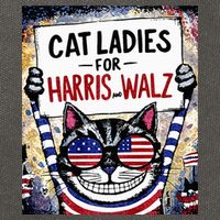 Harris Waltz 2024 Cat Ladies For Harris And Walz 2024 Premium Cotton Canvas Backpack