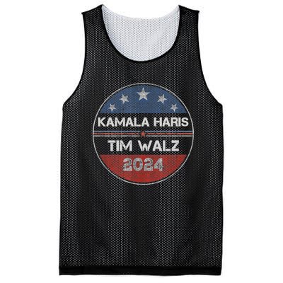 Harris Walz 2024 For President Patriotic Kamala Waltz 2024 Mesh Reversible Basketball Jersey Tank