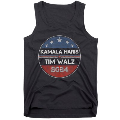 Harris Walz 2024 For President Patriotic Kamala Waltz 2024 Tank Top