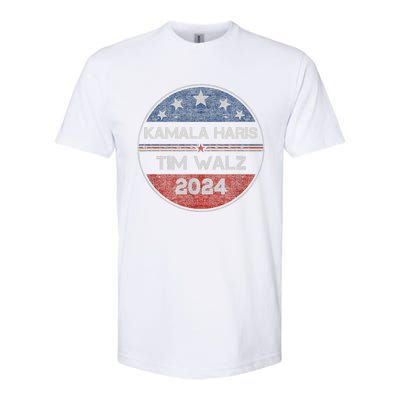 Harris Walz 2024 For President Patriotic Kamala Waltz 2024 Softstyle CVC T-Shirt