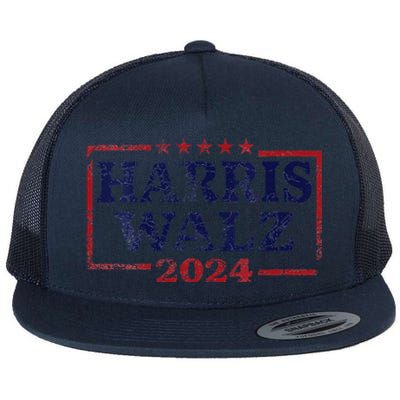 Harris Waltz 2024 Election Kamala Harris Tim Waltz 2024 Flat Bill Trucker Hat