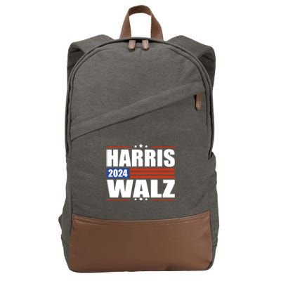 Harris Waltz 2024 Kamala Harris Tim Waltz 2024 Meaningful Gift Cotton Canvas Backpack