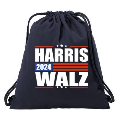 Harris Waltz 2024 Kamala Harris Tim Waltz 2024 Meaningful Gift Drawstring Bag