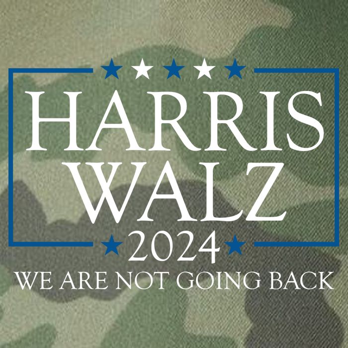 Harris Walz 2024 We Are Not Going Back Election Legacy Tie Dye Trucker Hat