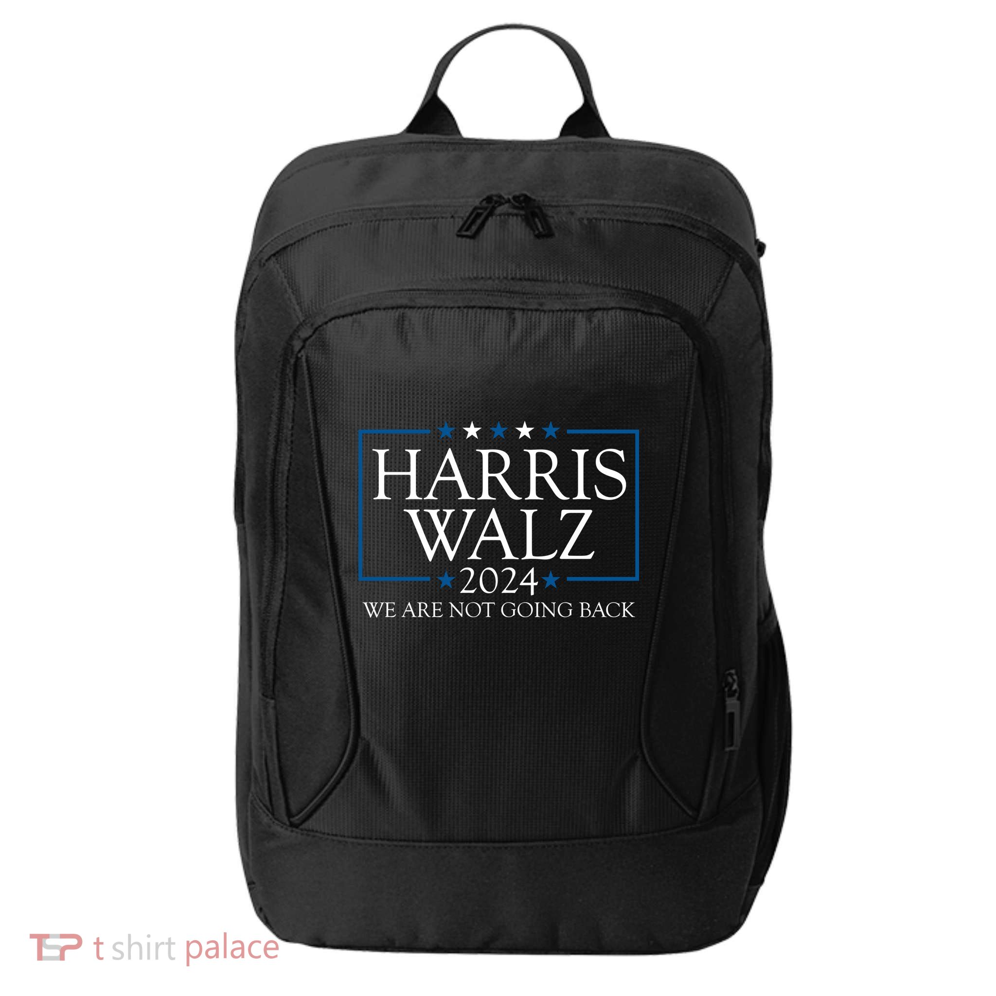 Harris Walz 2024 We Are Not Going Back Election City Backpack