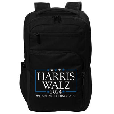 Harris Walz 2024 We Are Not Going Back Election Impact Tech Backpack