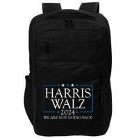 Harris Walz 2024 We Are Not Going Back Election Impact Tech Backpack