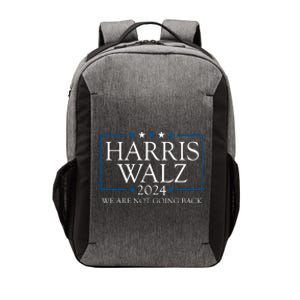 Harris Walz 2024 We Are Not Going Back Election Vector Backpack