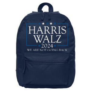 Harris Walz 2024 We Are Not Going Back Election 16 in Basic Backpack