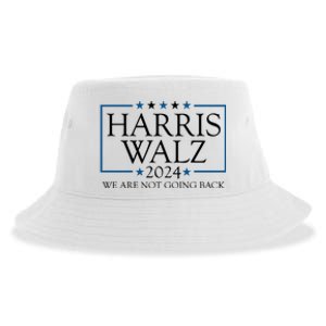 Harris Walz 2024 We Are Not Going Back Election Sustainable Bucket Hat