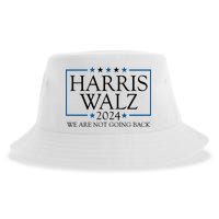 Harris Walz 2024 We Are Not Going Back Election Sustainable Bucket Hat