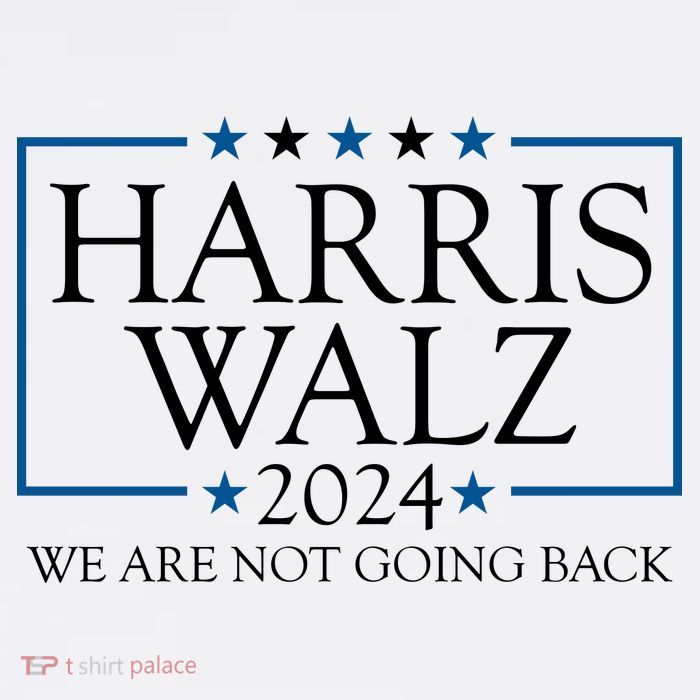 Harris Walz 2024 We Are Not Going Back Election Sustainable Bucket Hat