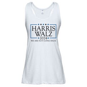 Harris Walz 2024 We Are Not Going Back Election Ladies Essential Flowy Tank