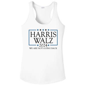 Harris Walz 2024 We Are Not Going Back Election Ladies PosiCharge Competitor Racerback Tank