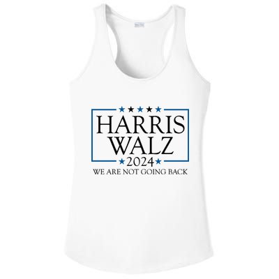 Harris Walz 2024 We Are Not Going Back Election Ladies PosiCharge Competitor Racerback Tank