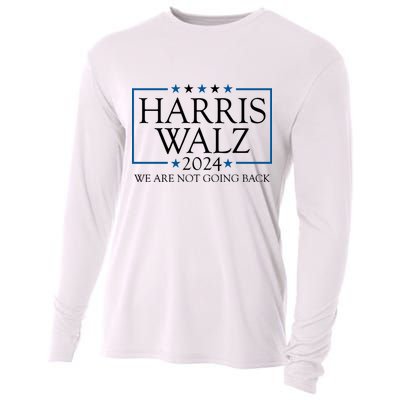 Harris Walz 2024 We Are Not Going Back Election Cooling Performance Long Sleeve Crew