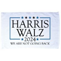 Harris Walz 2024 We Are Not Going Back Election Microfiber Hand Towel