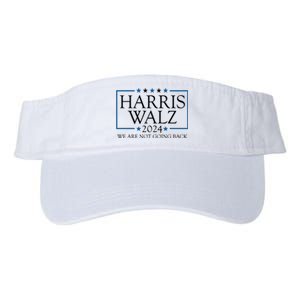 Harris Walz 2024 We Are Not Going Back Election Valucap Bio-Washed Visor