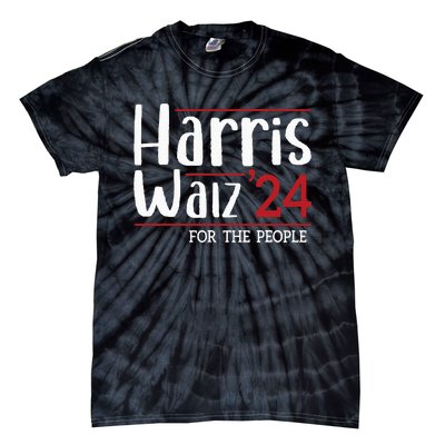 Harris Walz 2024 For President Patriotic Kamala Waltz 2024 Tie-Dye T-Shirt