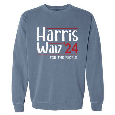 Harris Walz 2024 For President Patriotic Kamala Waltz 2024 Garment-Dyed Sweatshirt