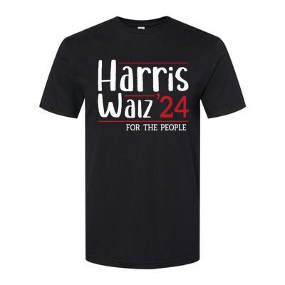 Harris Walz 2024 For President Patriotic Kamala Waltz 2024 Softstyle CVC T-Shirt