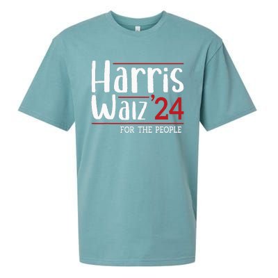 Harris Walz 2024 For President Patriotic Kamala Waltz 2024 Sueded Cloud Jersey T-Shirt