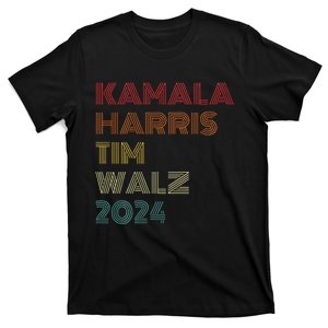 Harris Walz 2024 Kamala Harris 2024 Tim Walz 2024 Usa Flag T-Shirt