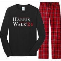 Harris Walz 2024 For President Vp Usa Election Waltz Long Sleeve Pajama Set