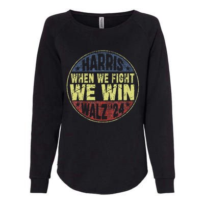 Harris Waltz 2024 When We Fight We Win American Election Womens California Wash Sweatshirt