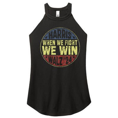 Harris Waltz 2024 When We Fight We Win American Election Women's Perfect Tri Rocker Tank