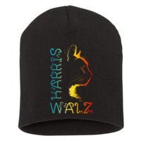 Harris Waltz 2024 Kamala Walz Cat Lettering Positive Funny Short Acrylic Beanie