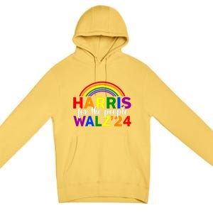 Harris Waltz 2024 For The People Lgbt Kamala Harris Premium Pullover Hoodie