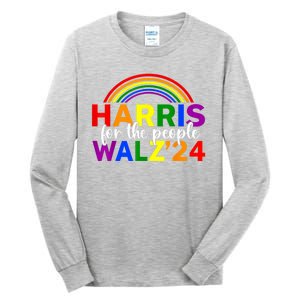 Harris Waltz 2024 For The People Lgbt Kamala Harris Tall Long Sleeve T-Shirt