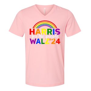 Harris Waltz 2024 For The People Lgbt Kamala Harris V-Neck T-Shirt