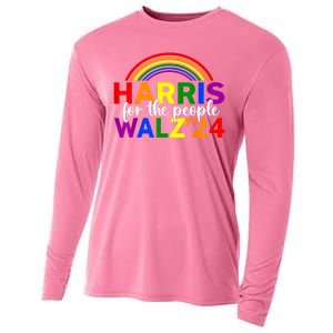 Harris Waltz 2024 For The People Lgbt Kamala Harris Cooling Performance Long Sleeve Crew