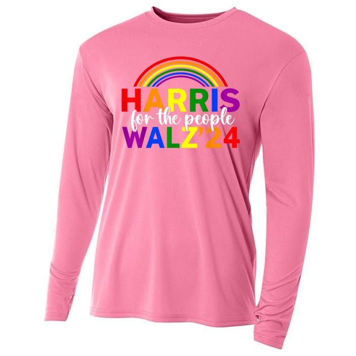 Harris Waltz 2024 For The People Lgbt Kamala Harris Cooling Performance Long Sleeve Crew