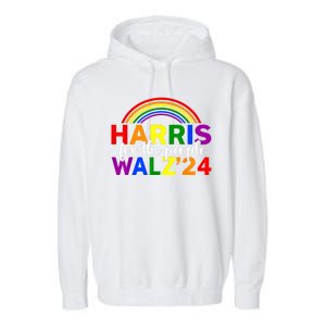 Harris Waltz 2024 For The People Lgbt Kamala Harris Garment-Dyed Fleece Hoodie