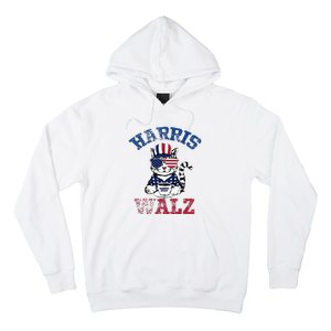 Harris Waltz 2024 Election Cat Kamala Harris Coffee Tim Walz Hoodie