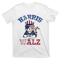 Harris Waltz 2024 Election Cat Kamala Harris Coffee Tim Walz T-Shirt