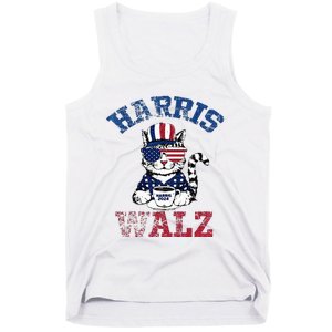 Harris Waltz 2024 Election Cat Kamala Harris Coffee Tim Walz Tank Top