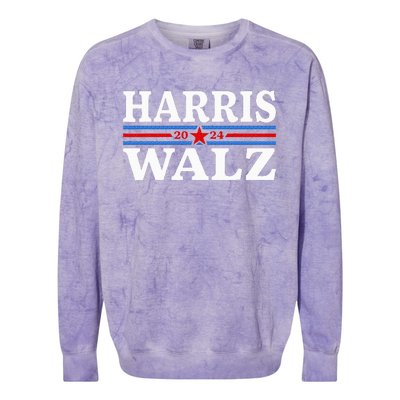 Harris Waltz 2024 Election Kamala Harris Tim Waltz 2024 Colorblast Crewneck Sweatshirt